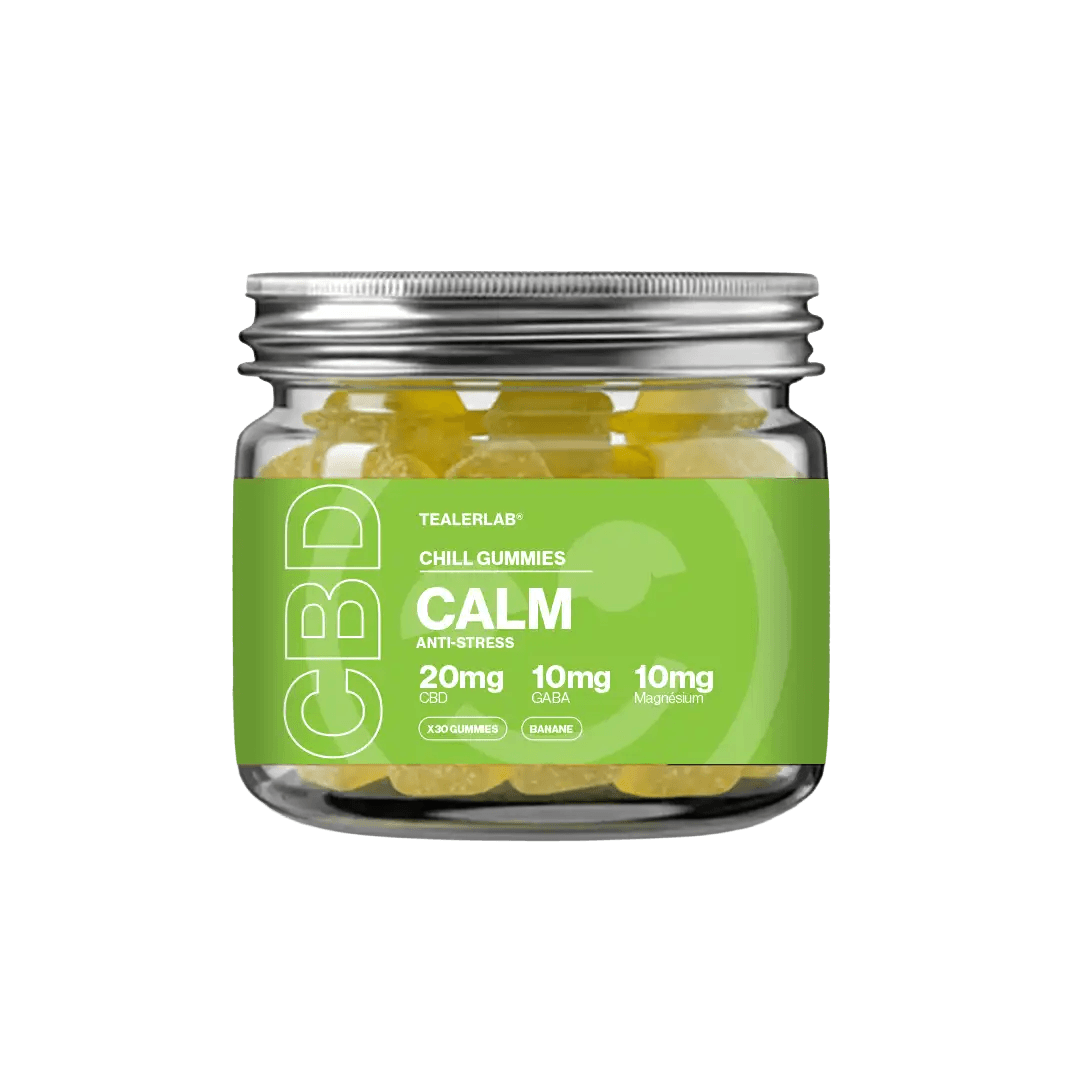 TealerLab Anti-Stress CBD Gummies 300mg - Banana Flavor 30pcs