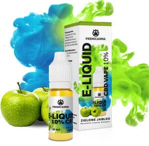 Premicanna CBD Vape Liquid 10% Green Apple — 10ml