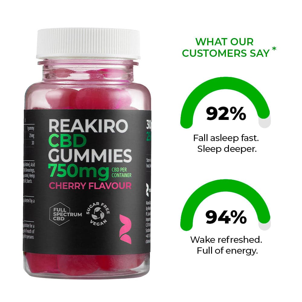 CBD Vegan Gummies 750mg 30pcs - Cherry Flavour