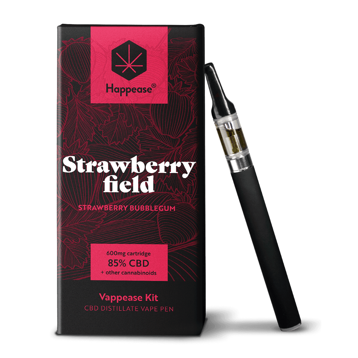 Happease Vape Starter Kit — Strawberry Field (85% CBD)