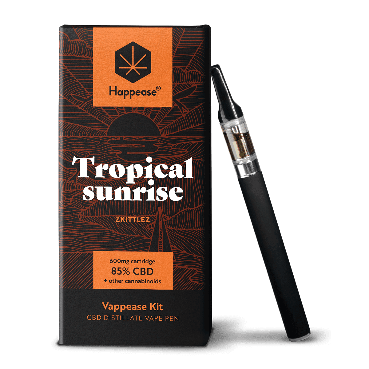 Happease Vape Starter Kit — Tropical Sunrise (85% CBD)
