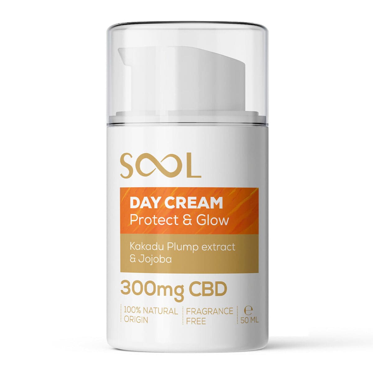 Day Face Cream Protect & Glow 300mg CBD 50ml