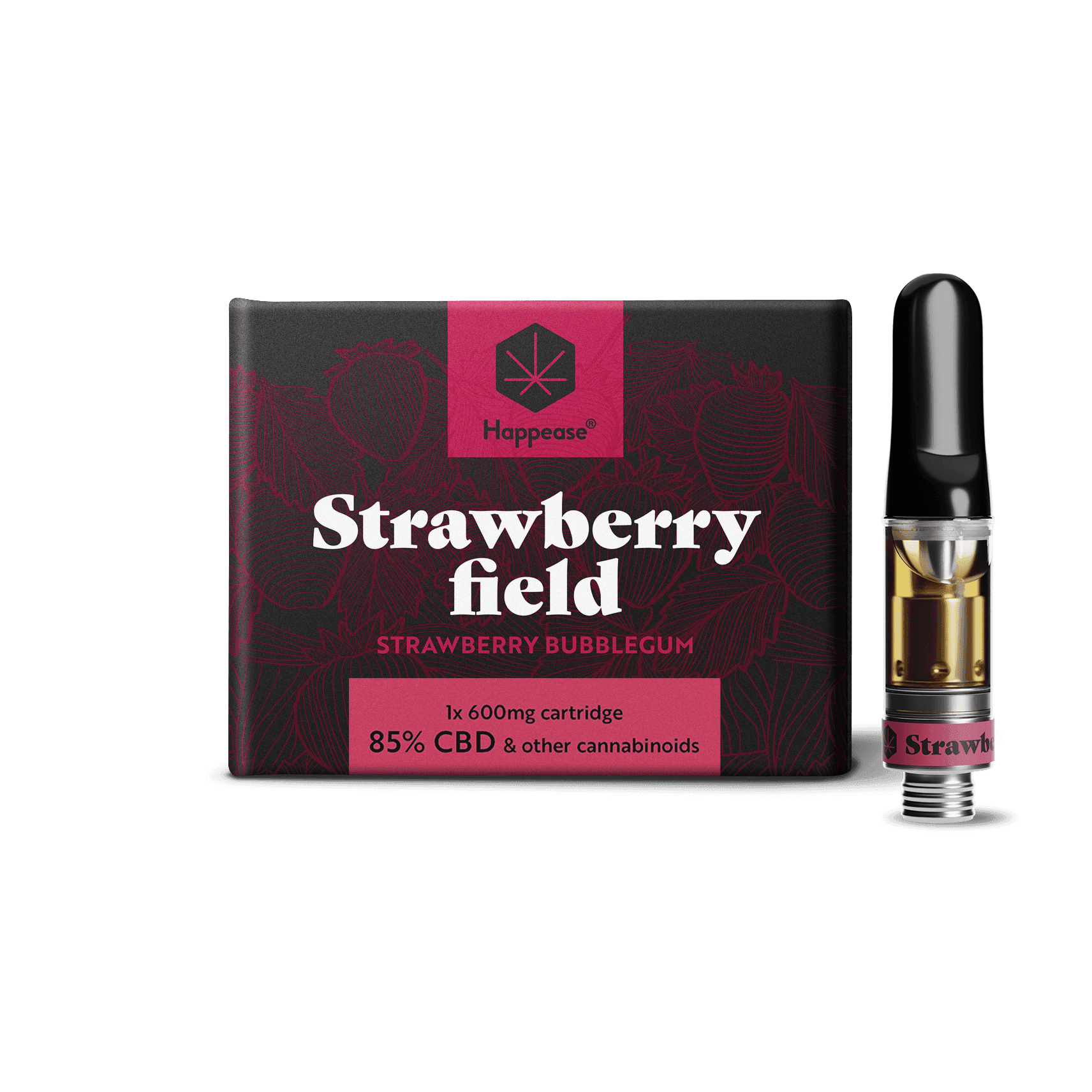 Happease Vape Refill — Strawberry Field (85% CBD)